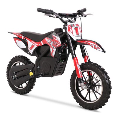 FunBikes MXR 550w Lithium Electric Motorbike 61cm Red/Black Kids Dirt Bike