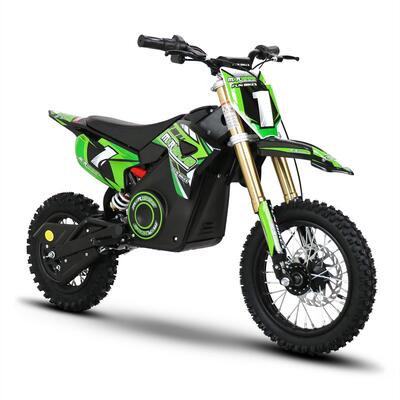 FunBikes MXR 1000w 36v Electric Motorbike 12/10 65cm Green Kids Dirt Bike