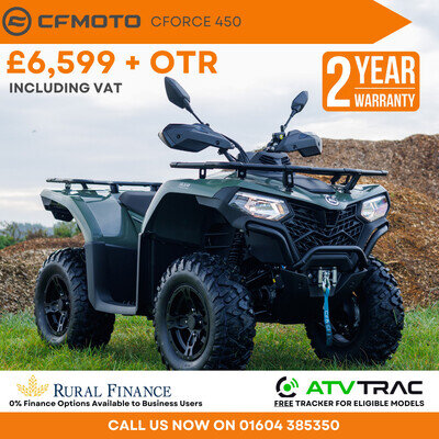 NEW 2025 CFMOTO CForce 450 Road Legal Quadbike Agricultural Equestrian Farm ATV