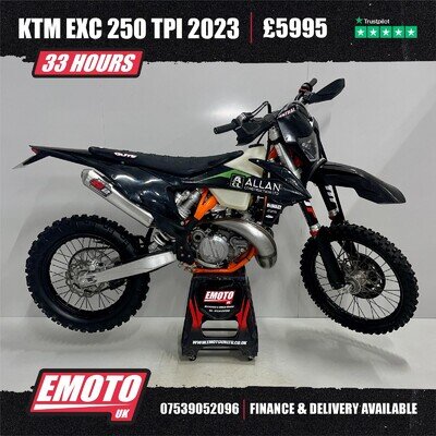 KTM EXC 250 TPI 2023 Motocross Bike 250cc 33 Hours @EmotoUK - Finance Available