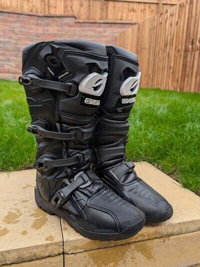 O’Neal MX Rider Pro Boots UK 11 Black – Motocross / Enduro CE Certified