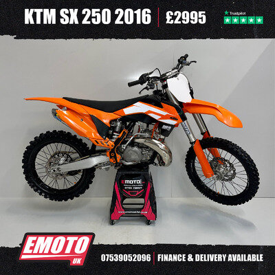 KTM SX 250 2016 250cc Motocross Bike @EmotoUK - Finance Available KTM SX 250 2016 250cc Motocross Bike @EmotoUK - Finance Available