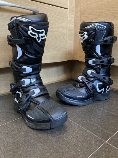 FOX RACING COMP 3 Youth Motocross MX Motor Cross Boots. UK 4 - EU 37.5