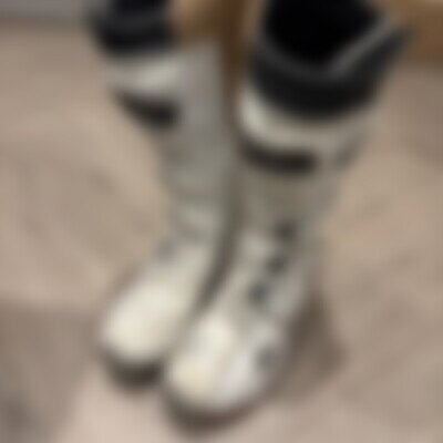 IXS Adult white Motocross MX Motor Cross Boots - UK 7.5 Euro 41