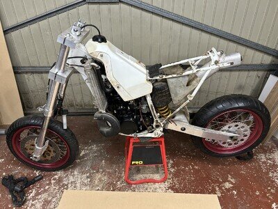 1999 HONDA CR500R MOTOCROSS SUPERMOTO DUCATI MONSTER HYBRID RUNNING PROJECT
