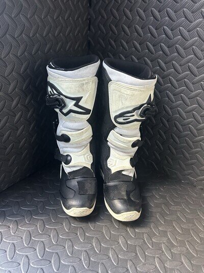 Alpinestars Tech 3 Boots Black White MX Motocross Off-Road