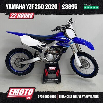 YAMAHA YZF 250 2020 Motocross Bike 250cc 22 Hrs @EmotoUK - Finance Available