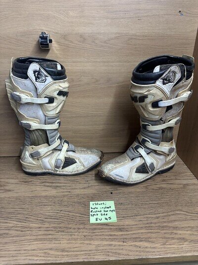 WULFSPORT WULF TRACK MOTOCROSS MOTORCYCLE BOOTS EU 46 U.K. 11