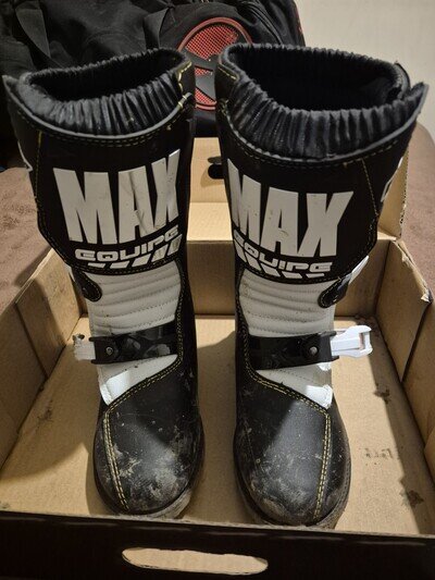 Max Equipe Motocross Boots Wulfsport Size Eu 38 Uk4.5