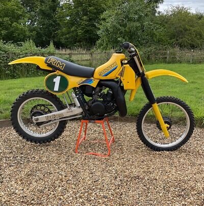SUZUKI RM250 1982 vintage MX EVO motocross scrambler motorcycle off road project SUZUKI RM250 1982 vintage MX EVO motocross scrambler motorcycle off road project