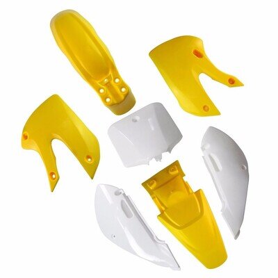 Yellow Plastic Faring Fender For Suzuki DRZ110 RM65 KawasaKi LX110 KX65 110cc