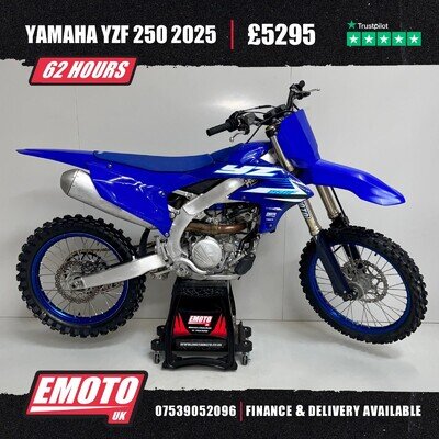 YAMAHA YZF 250 2025 Motocross Bike 250cc 62 Hrs @EmotoUK - Finance Available