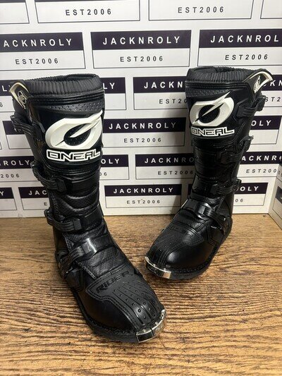O'Neal Rider MX Motocross Men’s Off Road Black Boots Size EU 43 - US 10 - UK 9