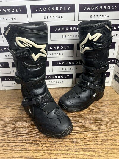 Alpinestars Tech 3 Enduro Motocross MX Black Boots Off Road Size UK 8 US 9 EU 43