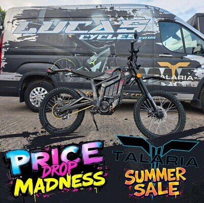 Talaria STING R PRO 72v Road Legal L1E MX5 electric dirt bike