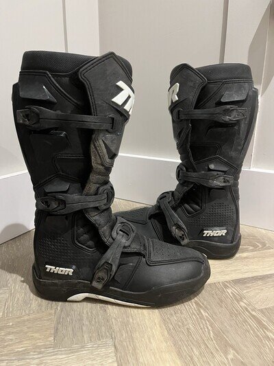 Thor Blitz XR MX Motocross Boots Black Uk Size 8