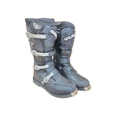 Wulfsport Wulf Adults Track Star MX Motocross Enduro Boots Black UK 9.5 EU 44