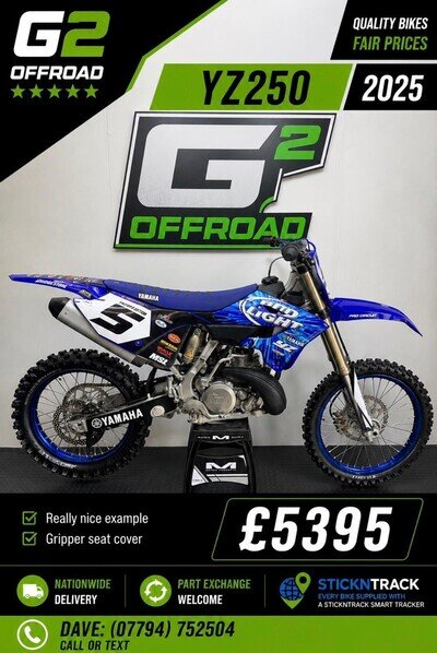 YAMAHA YZ 250 2025 EXCELLENT CONDITION MAY PX UK DELIVERY RING DAVE 07794752504