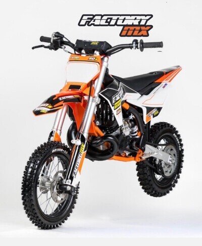 FACTORY MX 50R 2 STROKE 50cc MOTOCROSS DIRT BIKE AUTO LIKE KTM SX50 HUSKY TC50