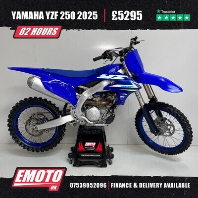 YAMAHA YZF 250 2025 Motocross Bike 250cc 62 Hrs @EmotoUK - Finance Available