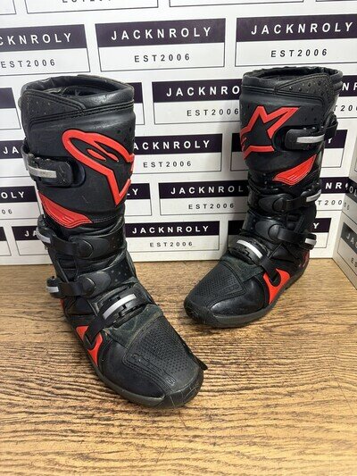 Alpinestars Tech 3 Motocross MX Black Boots Off Road Size UK 9 - US 10 - EU 44.5