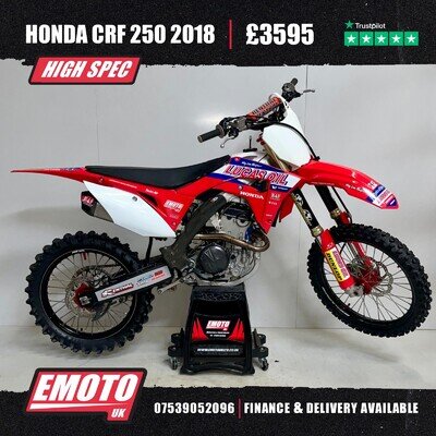 HONDA CRF 250 2018 Motocross Bike 250cc @EmotoUK - Finance Available