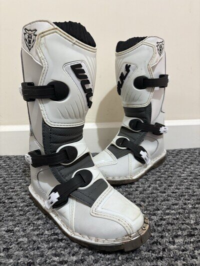 WULFSPORT Kids Childs Youth Motocross MX Motor Cross Boots. UK 1 - EU 33