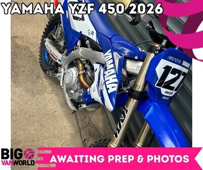 Yamaha YZF 450 2026 - Only 4Hrs - AsNew Cond. - Stock & VClean