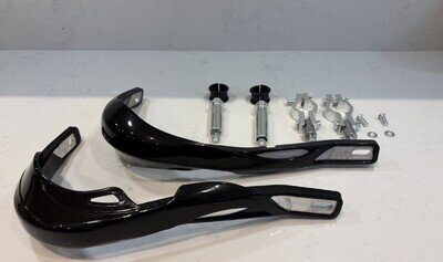 MX Enduro Aluminium Black Reinforced Hand Guards 7/8" 22mm Handlebar 🇬🇧