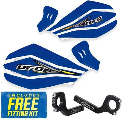 UFO Claw Handguards in Reflex Blue Universal MX Enduro Hand Guards+Mounting Kit