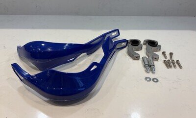 🇬🇧MX Enduro aluminium re-enforced hand guards Yamaha 7/8 22mm BLUE.