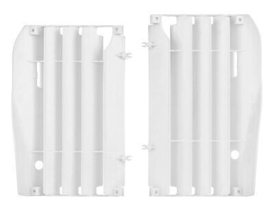 Honda Radiator Louvers Guards & Mesh CR 125 250 2005 - 2007 OEM White Motocross