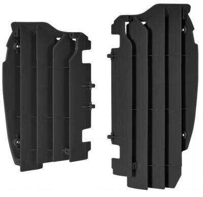 Kawasaki Radiator Louvers Guards KX 250 2021 - 2022 Black Polisport Motocross
