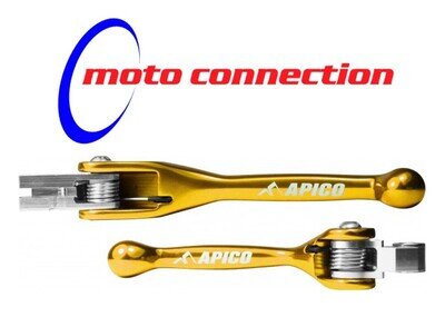 APICO FLEXI BRAKE & CLUTCH LEVER SET SUZUKI RMZ250 2007 - 2023 MOTOCROSS SUZ2Y