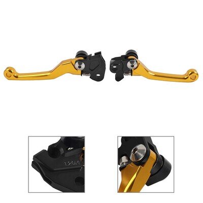 CNC Pivot Brake Clutch Levers Motocross For Suzuki RM125 RM250 1996-2003 Gold