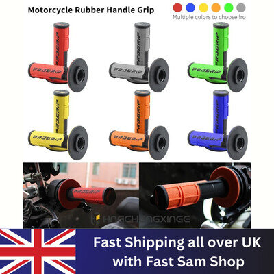 PROGRIP 801 BLACK / GREY HALF WAFFLE SOFT MX MOTOCROSS ENDURO HANDLEBAR GRIPS