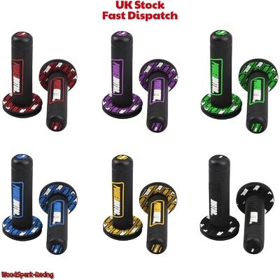 Pit Bike Grips Power Motor Dual Density - Mx Pit Bike Handlebar Motocross Enduro