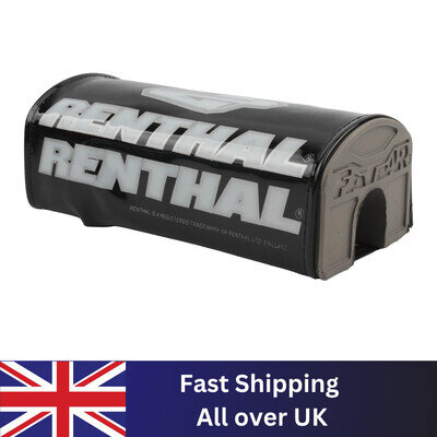 Renthal Fat Bar Pad Black - Motocross MX Enduro Dirt Bike Surron Handlebar Pad