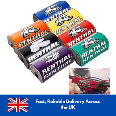 Renthal Fat Bar Pad Black - Motocross MX Enduro Dirt Bike Surron Handlebar Pad