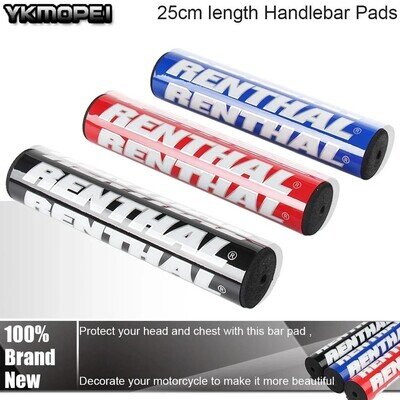 Renthal Fat Bar Pad Black - Motocross MX Enduro Dirt Bike Surron Handlebar Pad