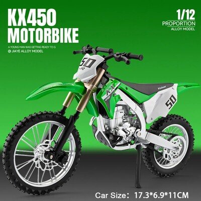 New Ray 1:12 Kawasaki KXF 450 Motocross Dirt Bike – Diecast Model Toy Gift !
