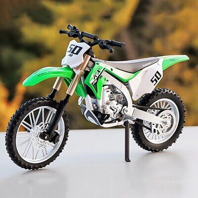 1:12 Motocross Dirt Bike Diecast Alloy Model Toy Front Wheel Steering Gift UK