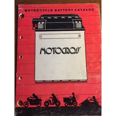 1985 Motocross Motorcycle Battery Catalog