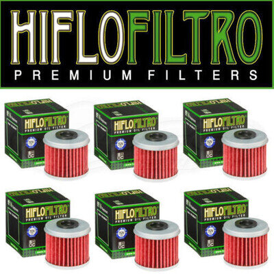 Hiflofiltro Hiflo TUV Approved Motocross / ATV Oil Filters HF116 X6