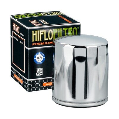 Hiflo HF174C Chrome Motorbike Motorctcle Motocross Oil Filter