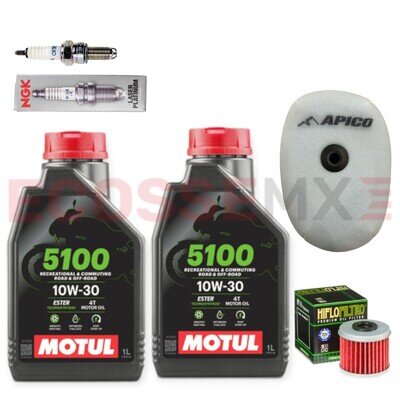 HONDA CRF450R MOTOCROSS SERVICE KIT AIR FILTER MOTUL OIL FILTER 2017-2020 NGK