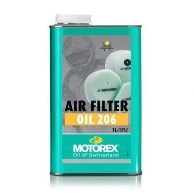Motorex Air Filter Oil 206 Liquid Blue 1L MX Motocross Off Road ATV Quad