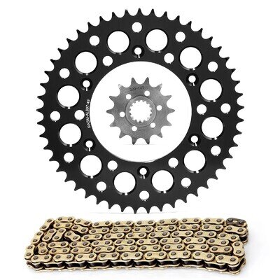 Sprocket Chain Kit 520 Pitch 14T 49T for KTM 250 450 EXC-F SX Motocross XC Black