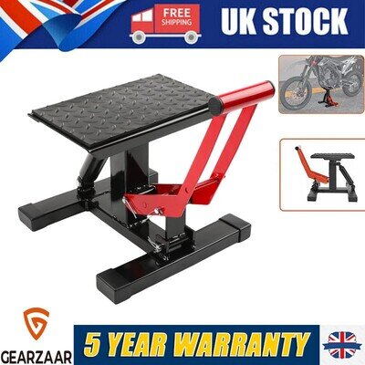 HEAVY DUTY JACK LIFT UP STAND MOTOCROSS MX ENDURO MOTOX MOTORCROSS STAND RED