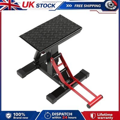 Adjustable Motocross Lift Stand Motorcycle Hydraulic Jack Dirt Bike 440-Lbs